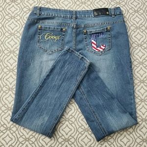 COOGI American Flag Skinny Jeans